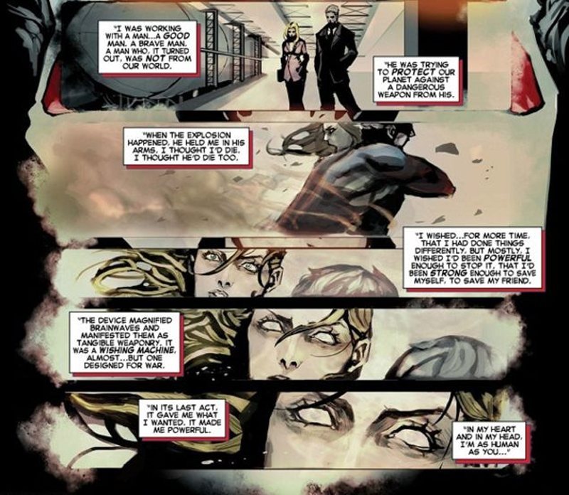 Part of Carol’s origin story, revisited in Captain Marvel #6. Art by Emma Rios and Jordie Bellaire.